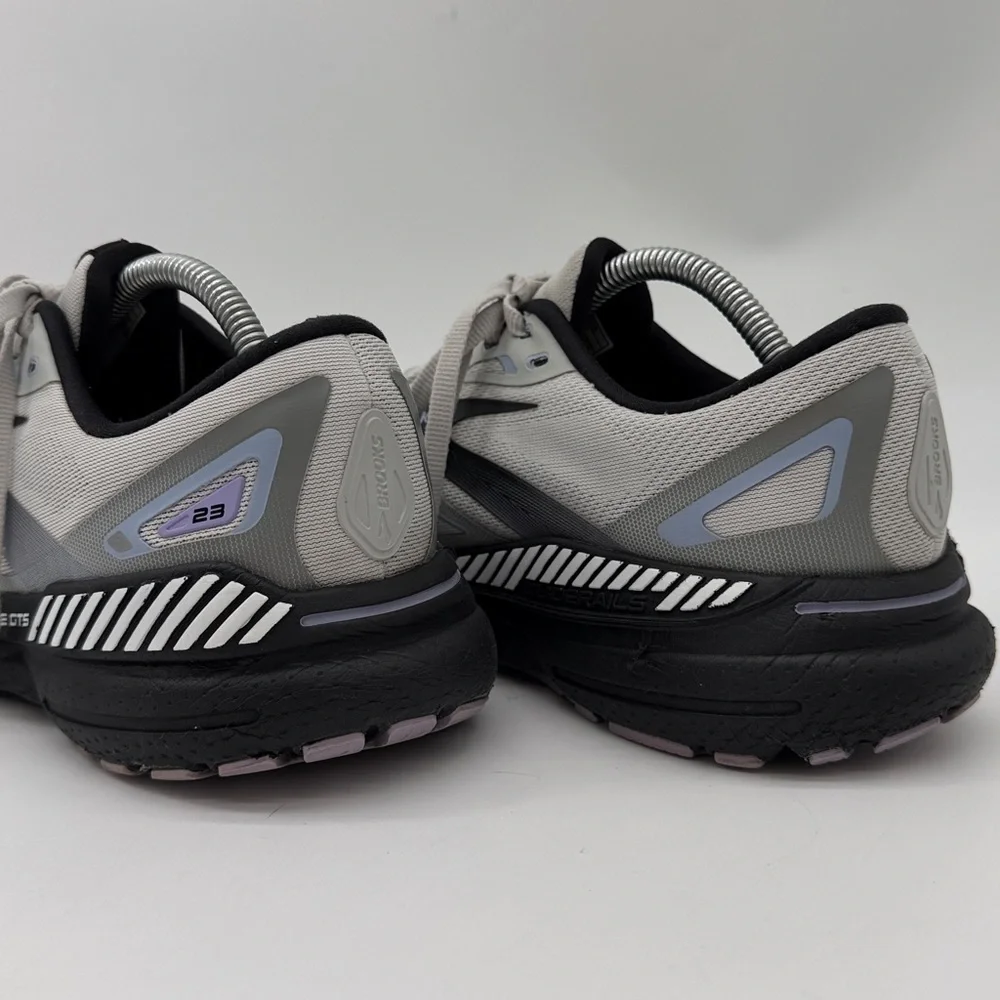 Brooks Adrenaline GTS Men’s Running Shoes in Light Gray and Black - Picture 10 of 16